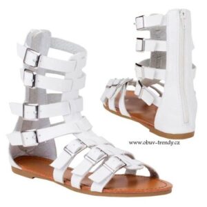 bílé sandály dámské gladiátorky